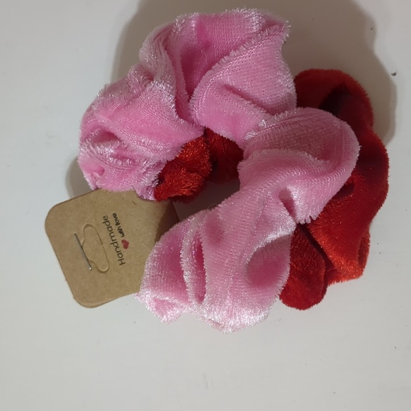 Velvet Scrunchies New Lot 6 scrunchies & Key chain - Picture 4 of 5